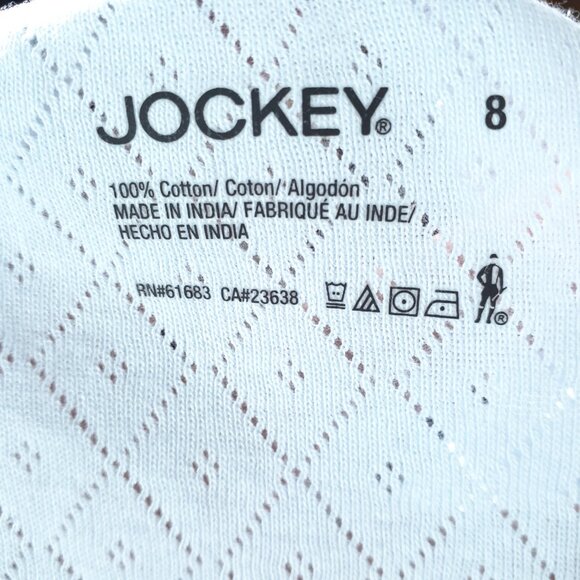 Jockey Womens Panties Size 8 High Cut Brief Underwear Light Blue 764 - Picture 3 of 3